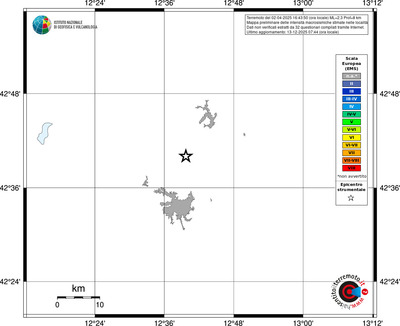 Mappa EMS - territori località