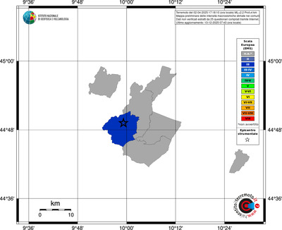 Mappa EMS - territori comuni