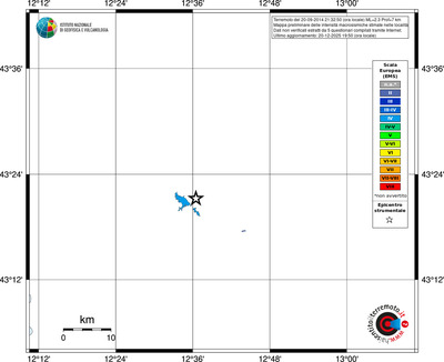Mappa EMS - territori località