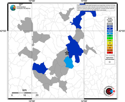Mappa EMS - territori comunali