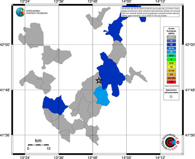Mappa EMS - territori comuni