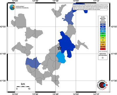 Mappa MCS - territori comuni