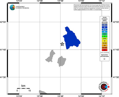 Mappa EMS - territori comuni