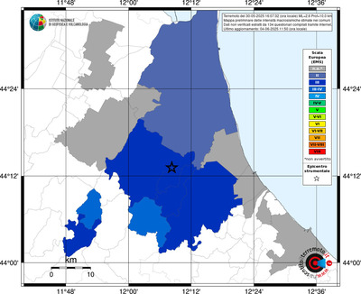 Mappa EMS - territori comunali