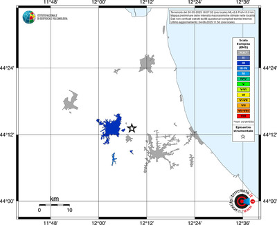Mappa EMS - territori delle località
