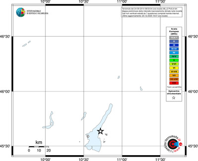 Mappa EMS - territori località