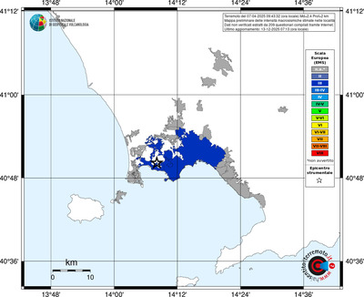 Mappa EMS - territori località