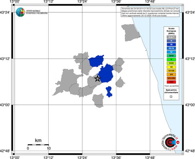 Mappa EMS - territori comuni