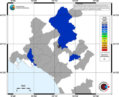 Mappa EMS - territori comuni