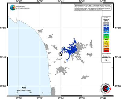 Mappa EMS - territori località