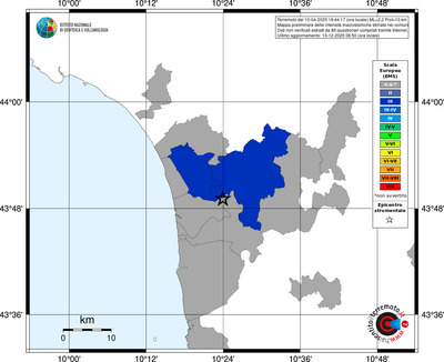 Mappa EMS - territori comuni