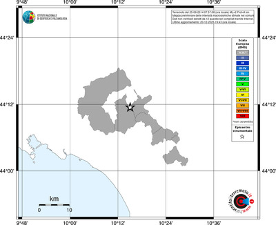 Mappa EMS - territori comuni