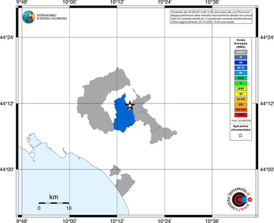 Mappa EMS - territori comuni