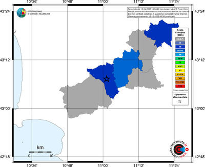 Mappa EMS - territori comuni