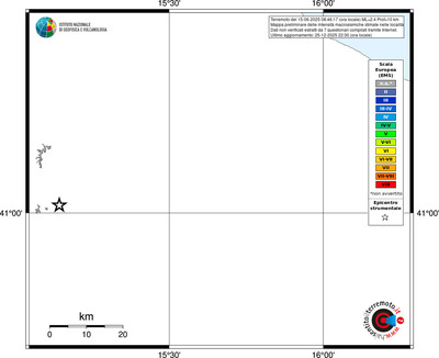 Mappa EMS - territori località