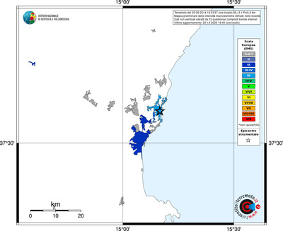 Mappa EMS - territori località