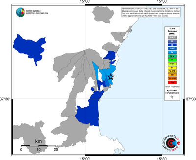Mappa EMS - territori comuni