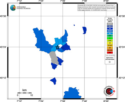 Mappa EMS - territori comuni