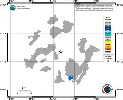 Mappa EMS - territori comuni