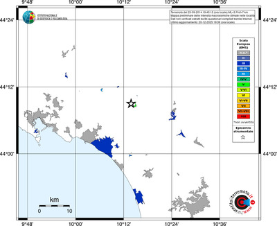 Mappa EMS - territori località