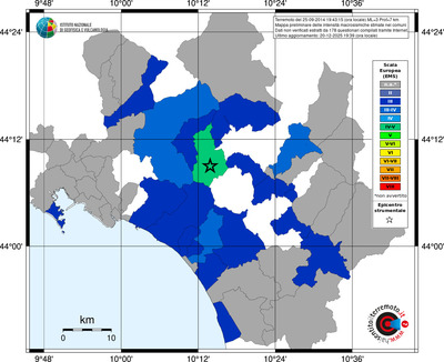 Mappa EMS - territori comuni