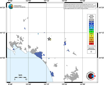 Mappa MCS - territori località
