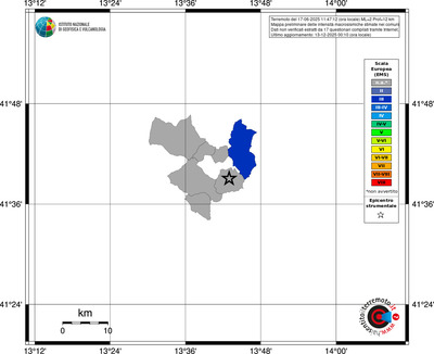 Mappa EMS - territori comuni