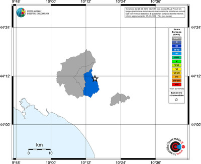 Mappa EMS - territori comuni