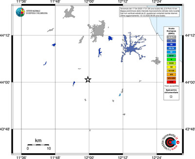 Mappa EMS - territori località
