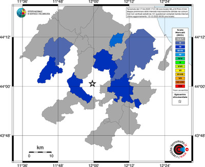 Mappa MCS - territori comuni