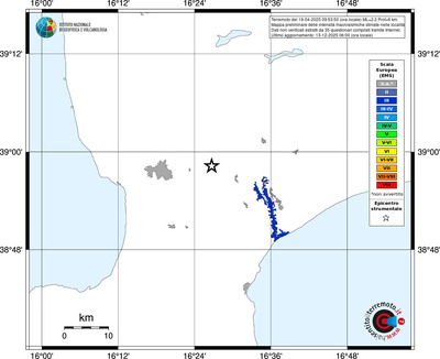 Mappa EMS - territori località
