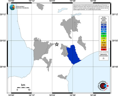 Mappa EMS - territori comuni