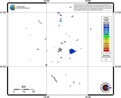 Mappa EMS - territori località