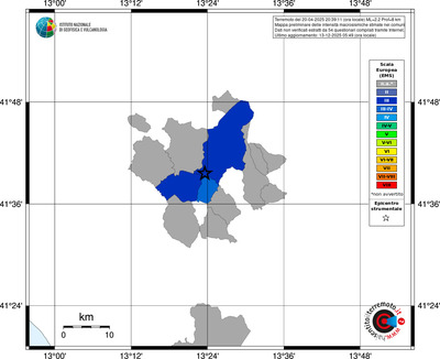 Mappa EMS - territori comuni