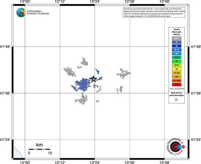Mappa MCS - territori località