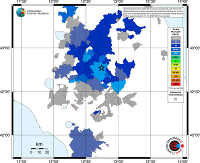 Mappa MCS - territori comuni