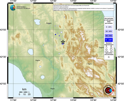 Mappa comuni con almeno 3 questionari