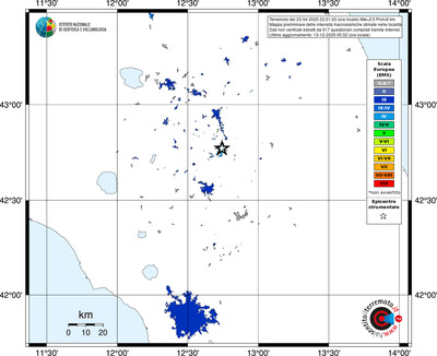 Mappa EMS - territori località