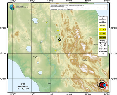 Mappa comuni con almeno 3 questionari