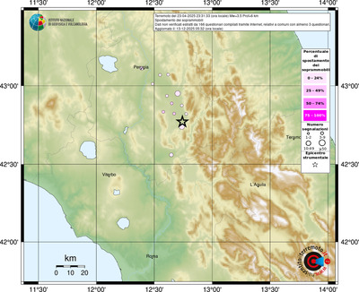 Mappa comuni con almeno 3 questionari
