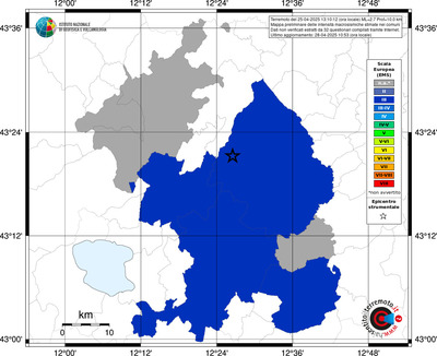 Mappa EMS - territori comunali