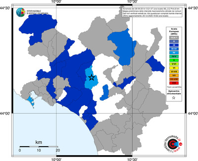 Mappa EMS - territori comuni