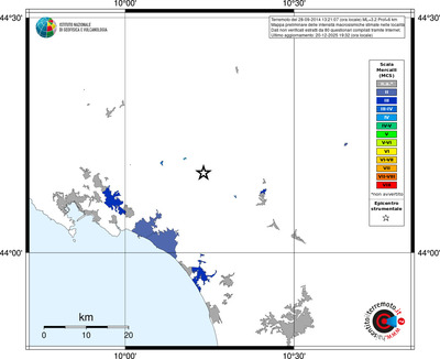 Mappa MCS - territori località