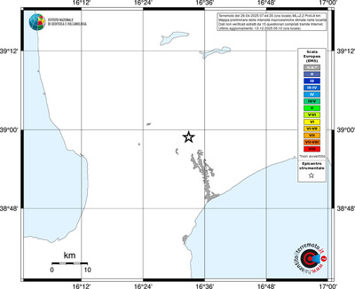 Mappa EMS - territori località