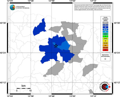 Mappa EMS - territori comunali