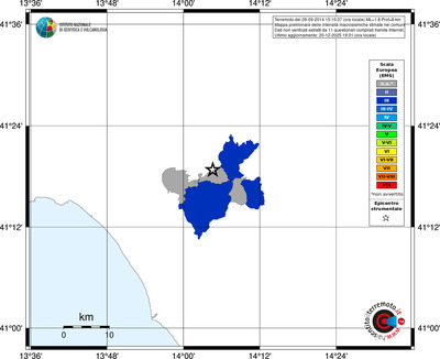 Mappa EMS - territori comuni