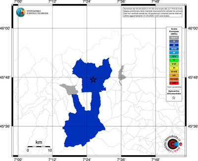 Mappa EMS - territori comunali