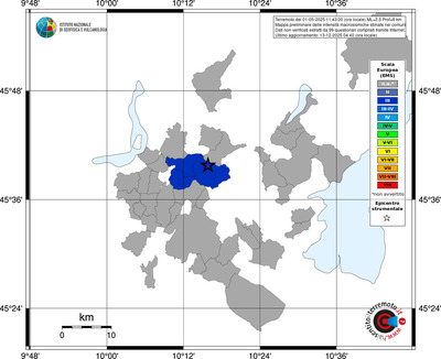 Mappa EMS - territori comuni