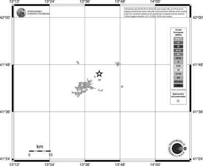 Mappa EMS - territori località