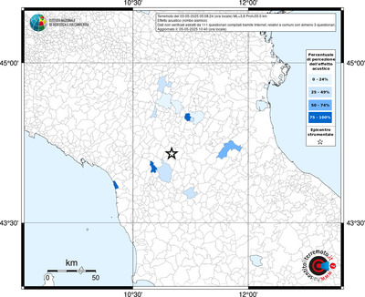 Mappa territorio comunale con almeno 3 questionari